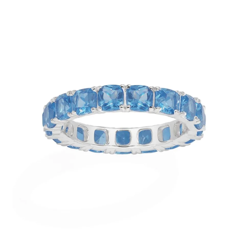 APM Monaco Lagoon Blue Square Ring- Rings