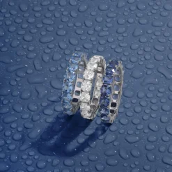 APM Monaco Lagoon Blue Square Ring- Rings