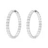 APM Monaco Large Square Hoop Earrings- Earrings