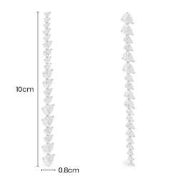 APM Monaco Long Drop Earrings- Earrings