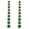 APM Monaco Long Malachite Earrings- Earrings