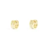 APM Monaco Love Morse Code Huggie Earrings- Earrings