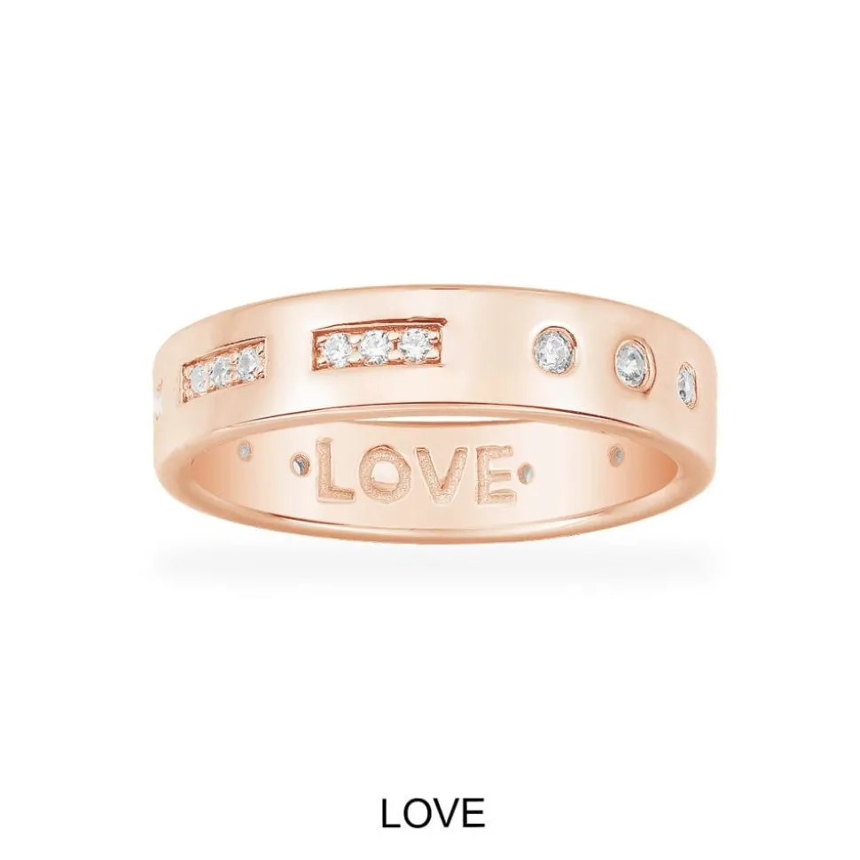 APM Monaco Love Morse Code Ring- Rings