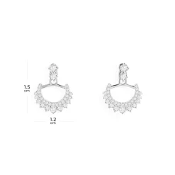 APM Monaco Lune Ear Jackets- Earrings