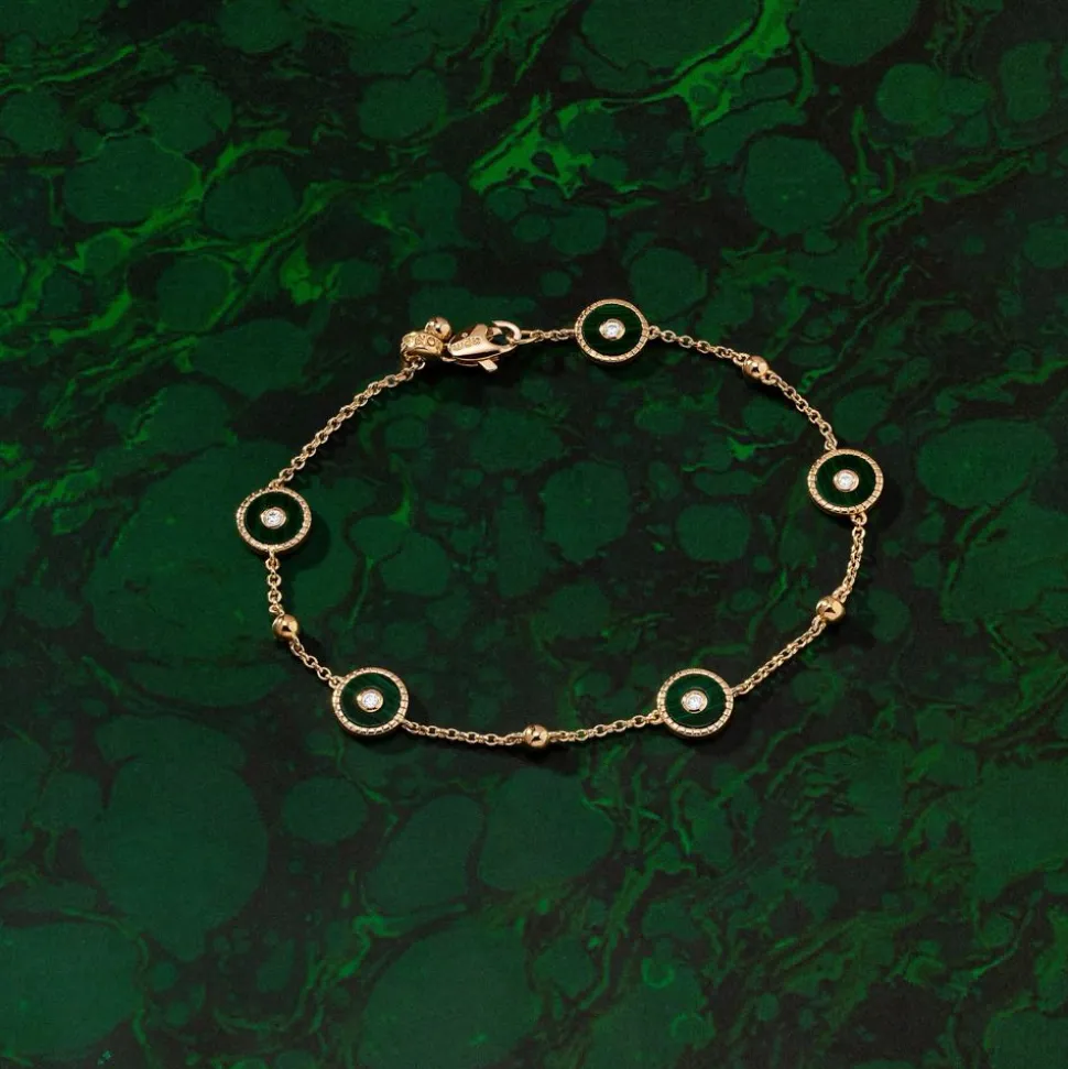 APM Monaco Malachite Adjustable Bracelet- Bracelets