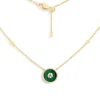 APM Monaco Malachite Adjustable Necklace- Necklaces