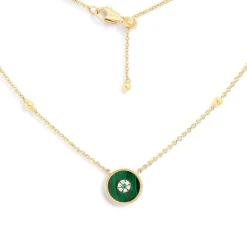 APM Monaco Malachite Adjustable Necklace- Necklaces