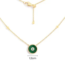 APM Monaco Malachite Adjustable Necklace- Necklaces