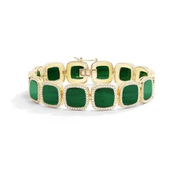 APM Monaco Malachite Bangle- Bracelets