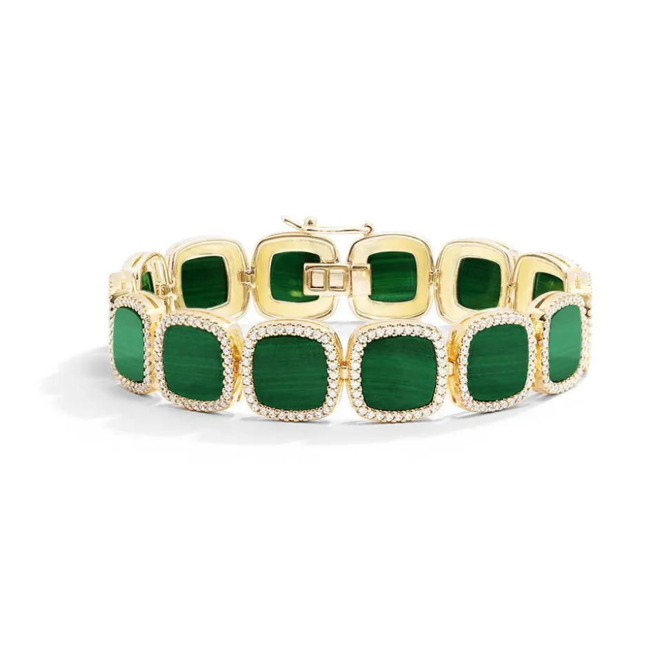 APM Monaco Malachite Bangle- Bracelets