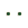 APM Monaco Malachite Stud Earrings- Earrings