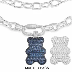 APM Monaco Master Baba Yummy Bear Adjustable Chain Necklace- Necklaces