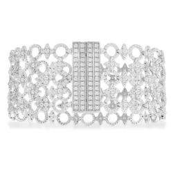 APM Monaco Meteorites & Circles Statement Bangle- Bracelets