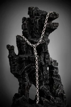 APM Monaco Meteorites & Circles Y-Drop Choker- Necklaces