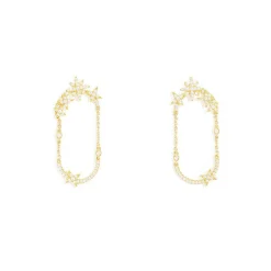 APM Monaco Meteorites Chain Earrings- Earrings