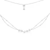 APM Monaco Meteorites Double Chain Adjustable Necklace- Necklaces