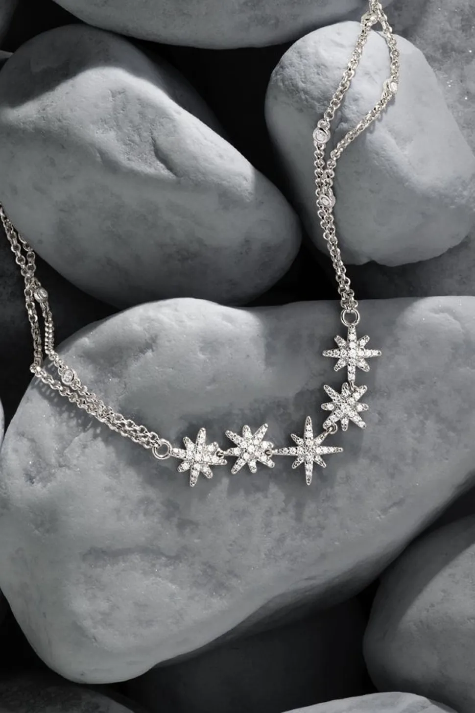 APM Monaco Meteorites Double Chain Adjustable Necklace- Necklaces
