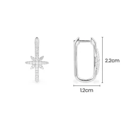 APM Monaco Meteorites Rectangular Earrings- Earrings