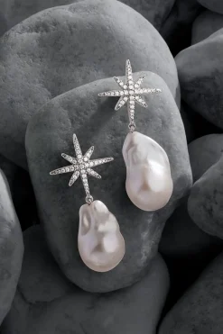 APM Monaco Meteorites Studs With Pearls- Earrings