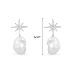 APM Monaco Meteorites Studs With Pearls- Earrings