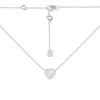 APM Monaco Mini White Nacre Heart Adjustable Necklace- Necklaces