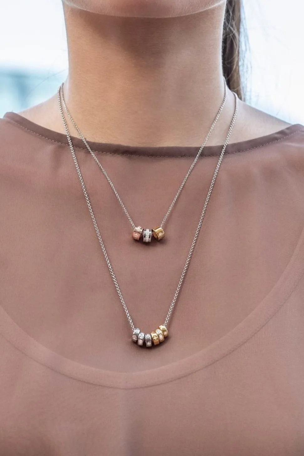 APM Monaco Morse Code Adjustable Necklace- Necklaces