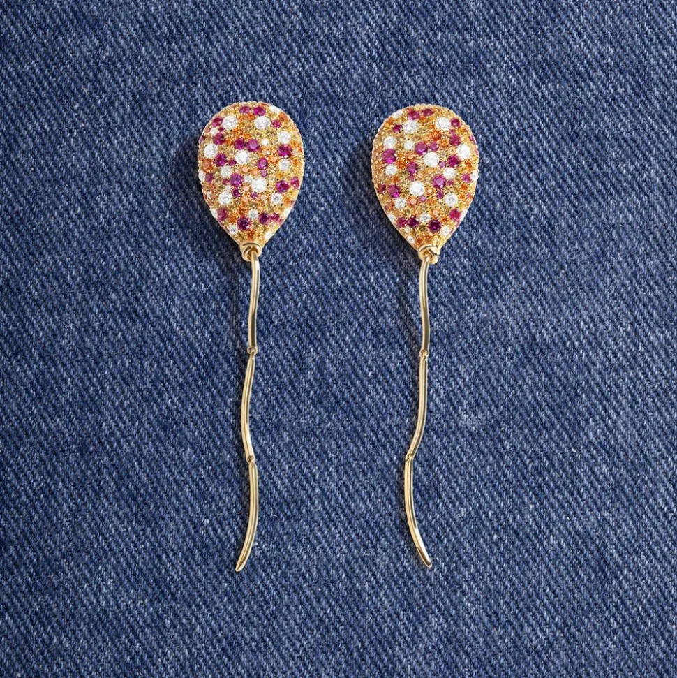 APM Monaco Multicolor Balloon Drop Earrings- Earrings
