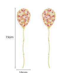 APM Monaco Multicolor Balloon Drop Earrings- Earrings