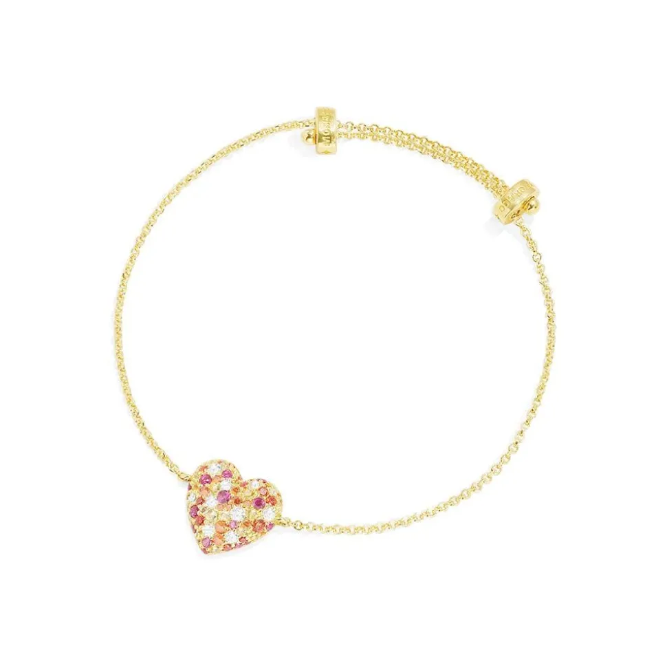 APM Monaco Multicolor Heart Adjustable Bracelet- Bracelets