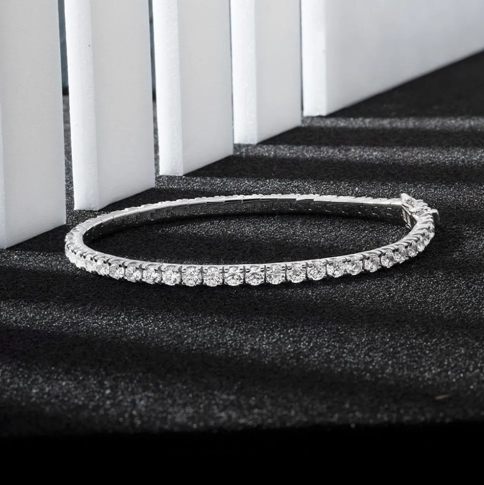 APM Monaco Pave Bangle- Bracelets