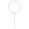 APM Monaco Pave Meteorites & Circles Y-Drop Choker- Necklaces