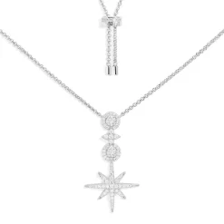 APM Monaco Pave Meteorites & Circles Adjustable Necklace- Necklaces