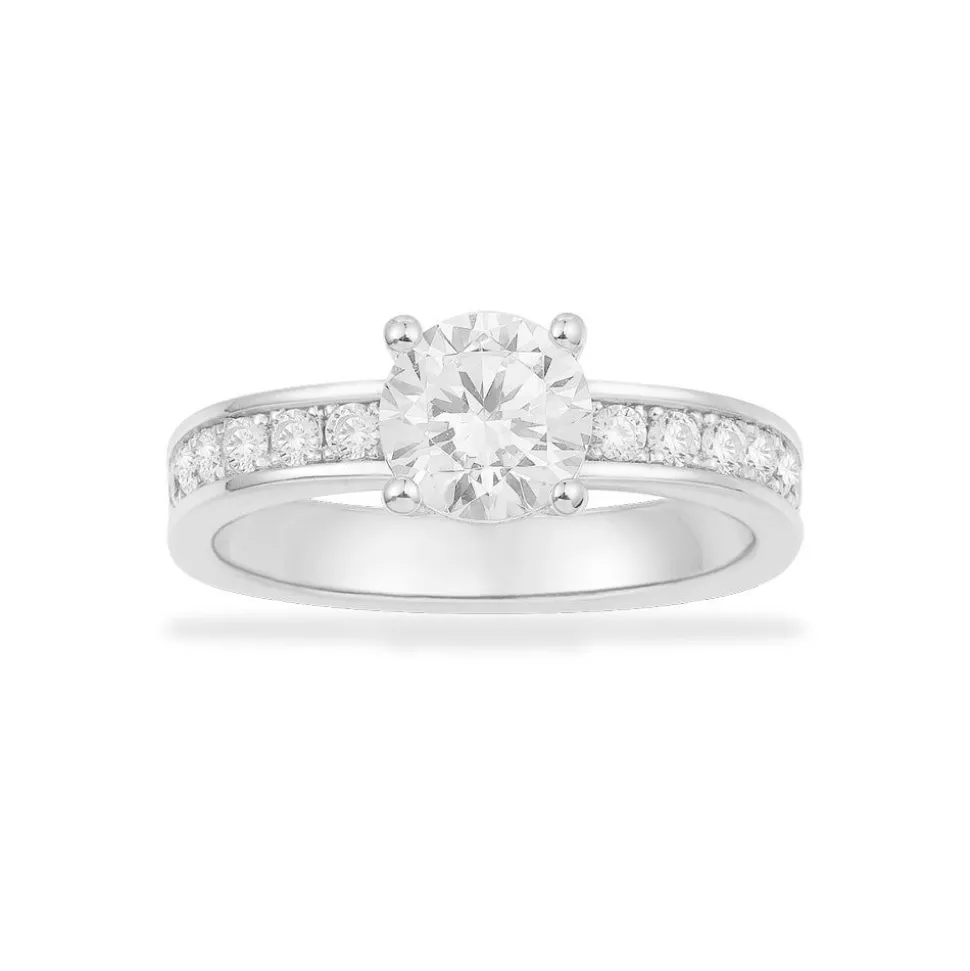 APM Monaco Pave Ring With Round Zirconia- Rings