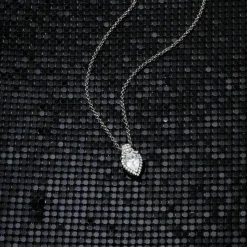 APM Monaco Pear Adjustable Necklace- Necklaces