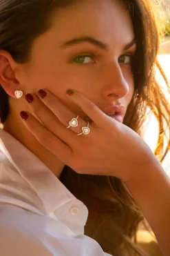 APM Monaco Pear Pave Ring- Rings