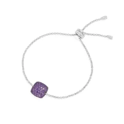 APM Monaco Purple Square Adjustable Bracelet- Bracelets