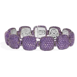 APM Monaco Purple Square Bracelet- Bracelets