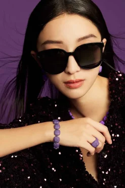APM Monaco Purple Square Bracelet- Bracelets