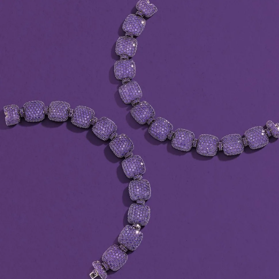 APM Monaco Purple Square Bracelet- Bracelets
