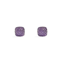 APM Monaco Purple Square Earrings- Earrings