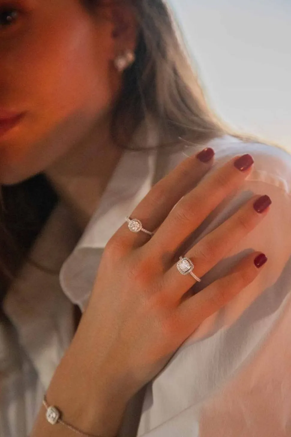 APM Monaco Round Pave Ring- Rings