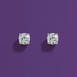APM Monaco Round Stud Earrings- Earrings