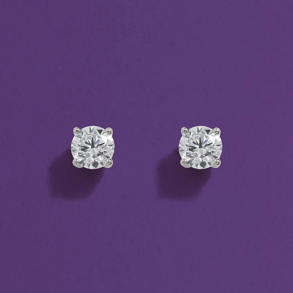 APM Monaco Round Stud Earrings- Earrings