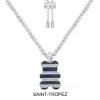 APM Monaco Saint-Tropez Yummy Bear (Clippable) Adjustable Necklace With Beads- Necklaces