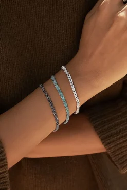 APM Monaco Silver Couture Bracelet- Bracelets