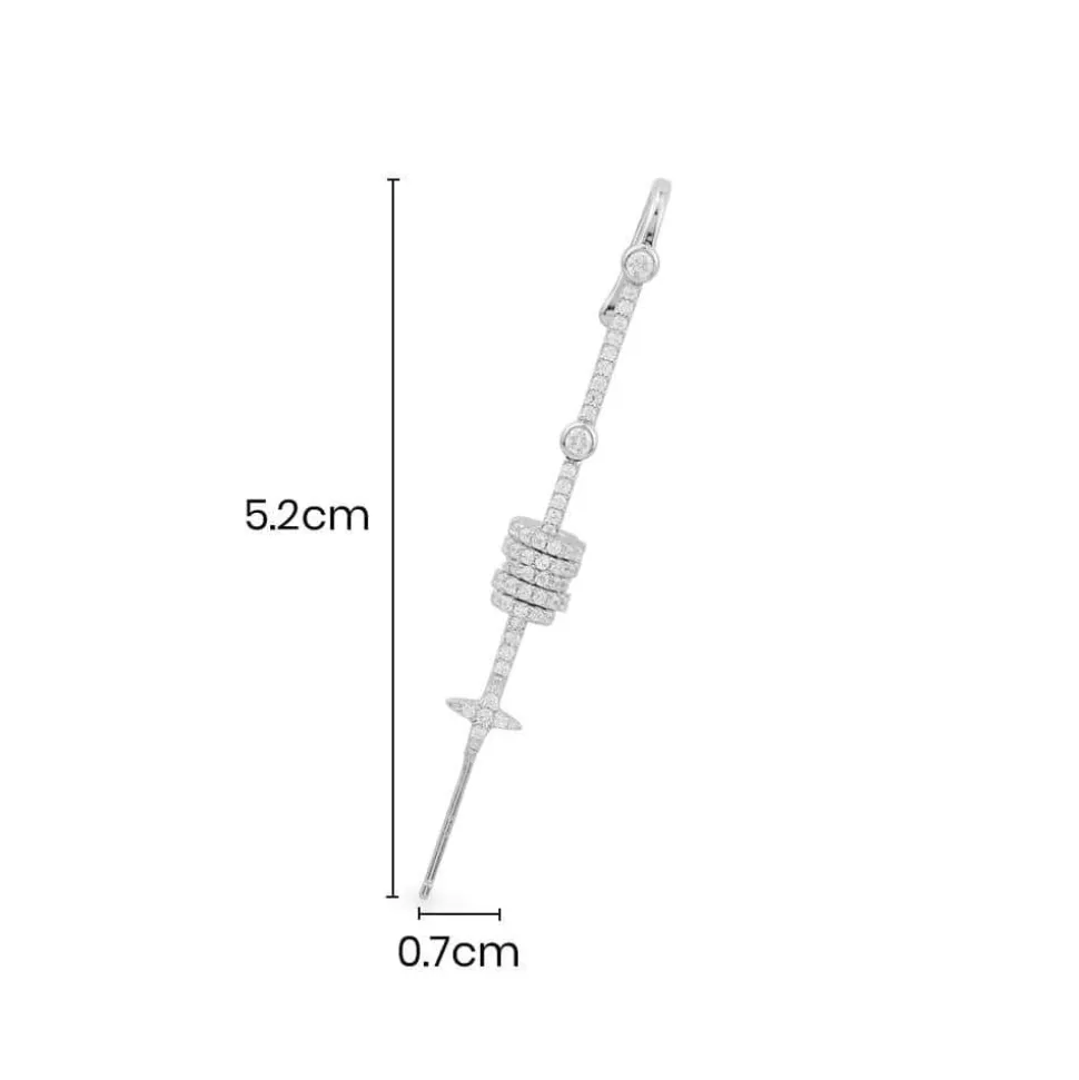 APM Monaco Single Bar Earring- Earrings