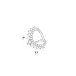 APM Monaco Single Lune Ear Cuff- Earrings