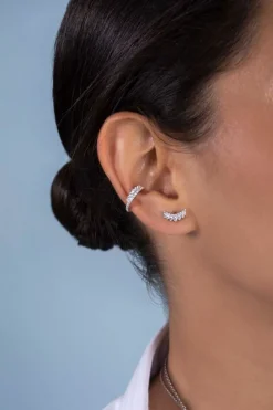APM Monaco Single Lune Ear Cuff- Earrings