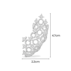 APM Monaco Single Meteorites & Circles Ear Cuff- Earrings