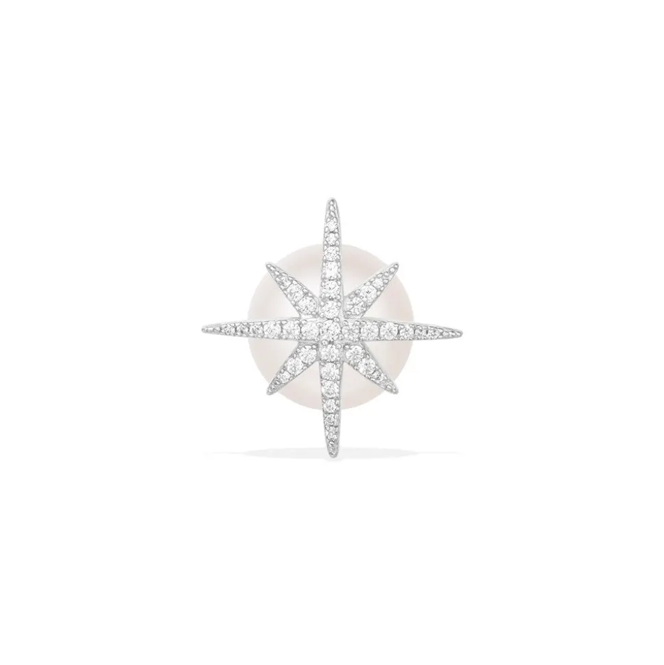 APM Monaco Single Meteorites Earring With Pearl- Earrings